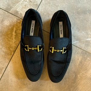 Steve Madden Men’s Black Velvet Loafer 10.5
